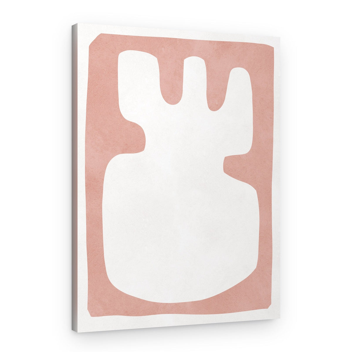 Organic Pink Abstract Shape – Canvas Print