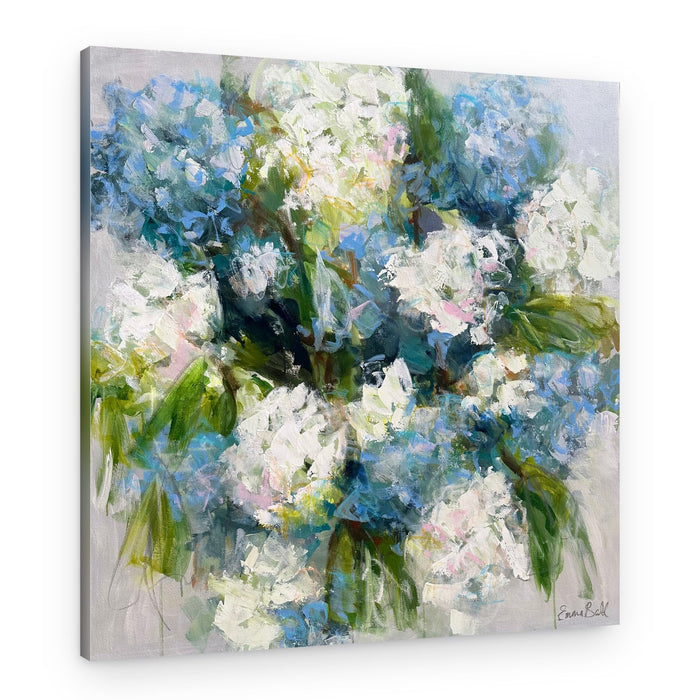 Fresh Blue Hydrangeas – Canvas Print