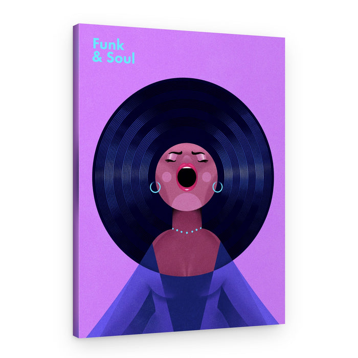 Funk Soul Singer – Canvas Print