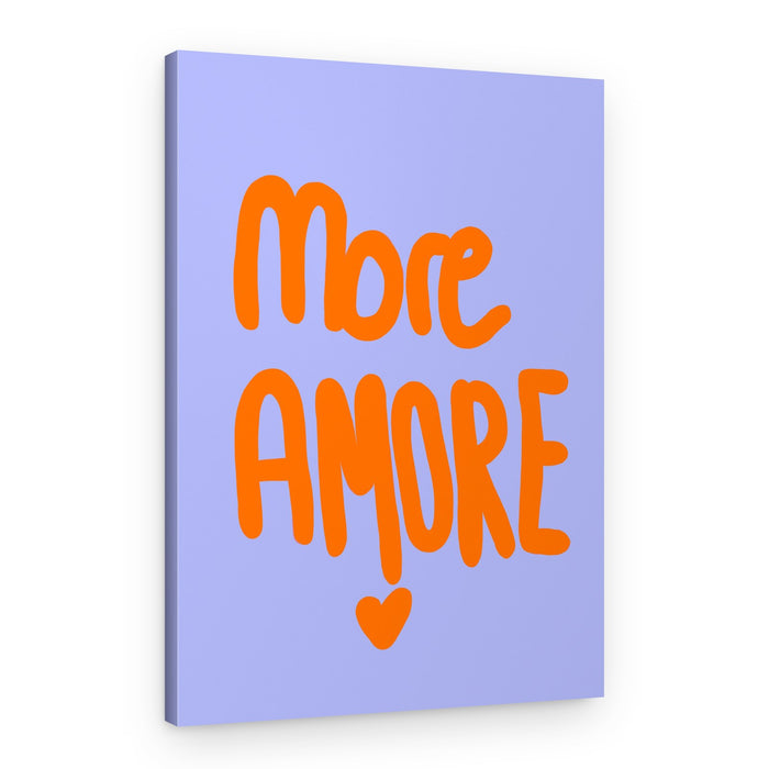 More Amore Love Heart – Canvas Print