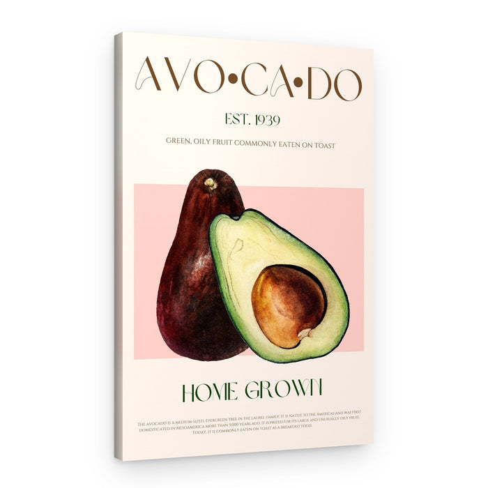 Botanical Avocado Duo – Canvas Print
