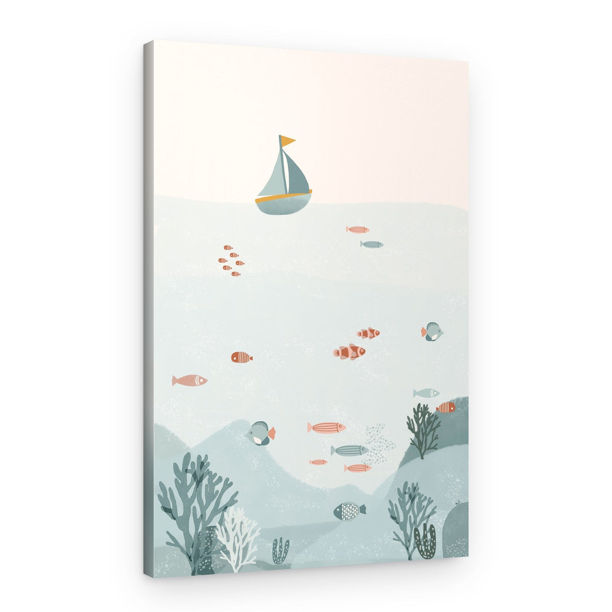 Whimsical Ocean Life – Canvas Print