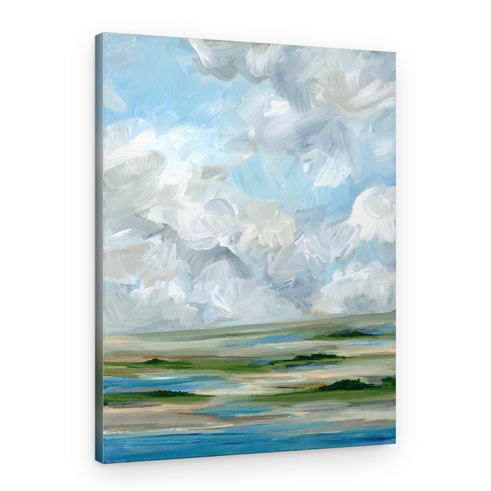 Cloudy Marsh Serenity – Canvas Print