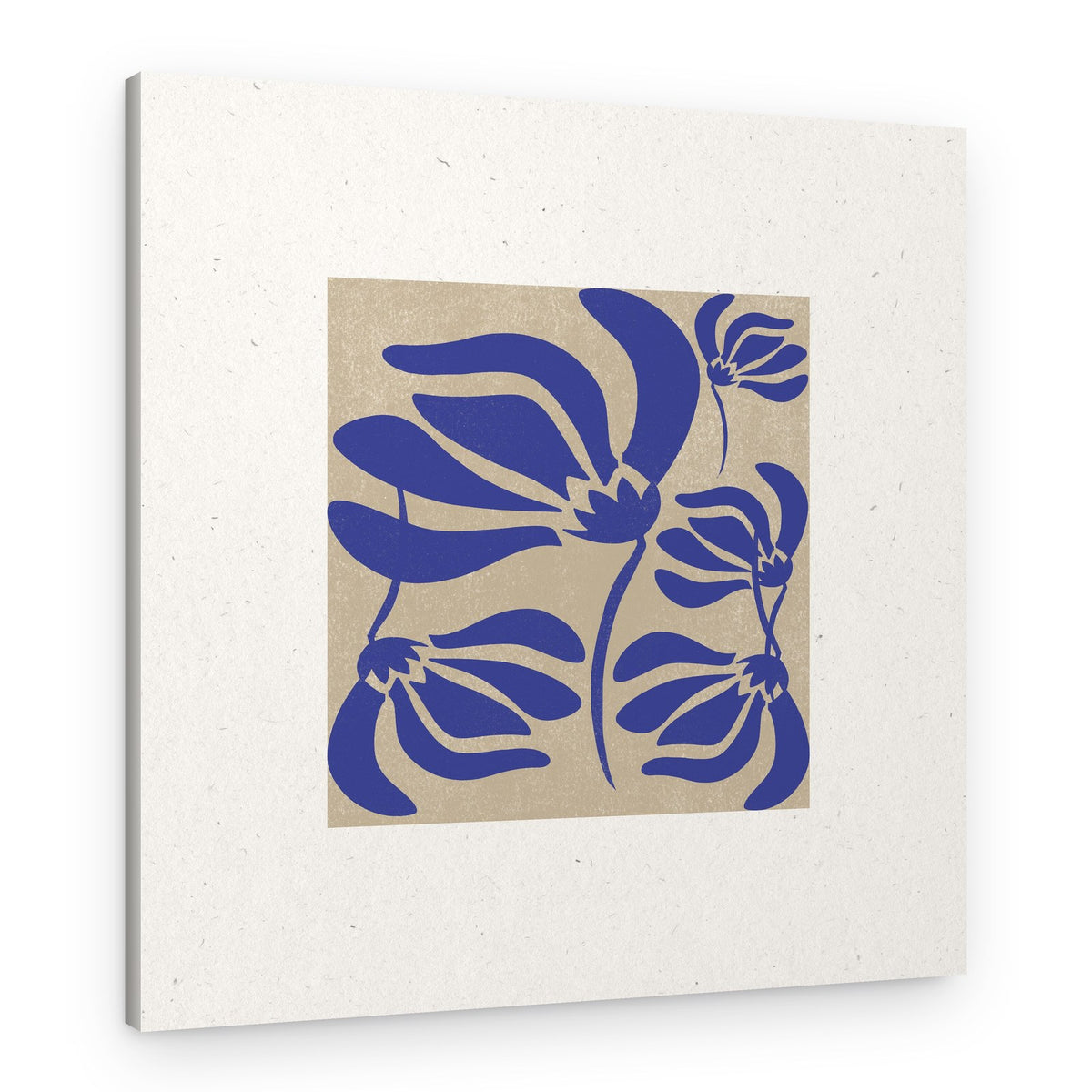 Blue Petal Dance – Canvas Print