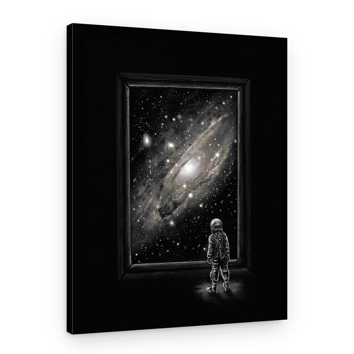 Astronaut's Cosmic Gaze – Canvas Print