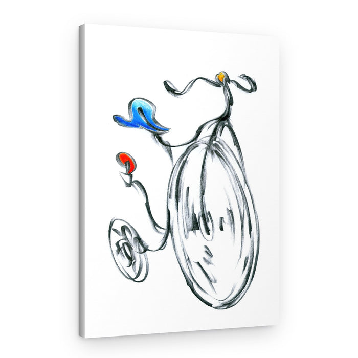 Playful Kids Bike – Canvas Print