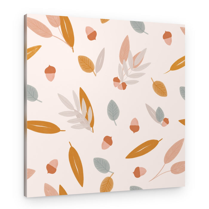 Gentle Autumn Leaf Pattern – Canvas Print