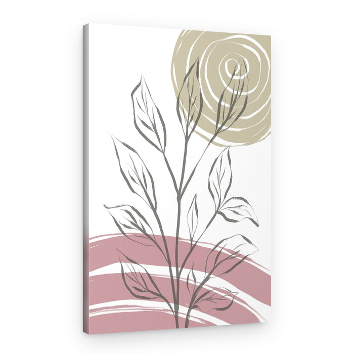 Abstract Botanical Sun – Canvas Print