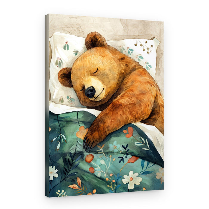 Peaceful Sleeping Bear – Canvas Print
