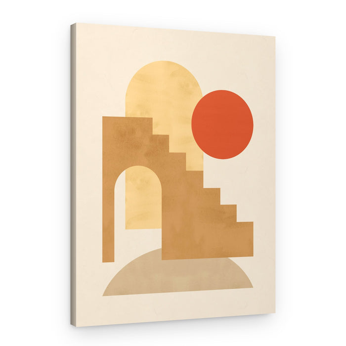 Geometric Desert Forms – Canvas Print