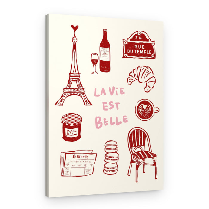 Paris La Vie Est Belle – Canvas Print