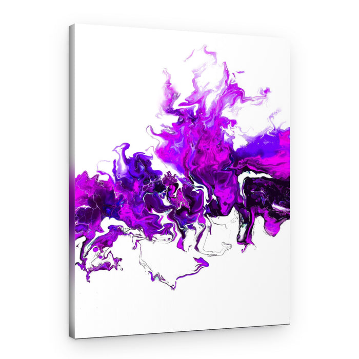 Vibrant Purple Swirls – Canvas Print