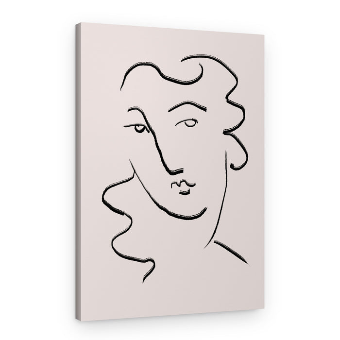 Elegant Line Woman – Canvas Print