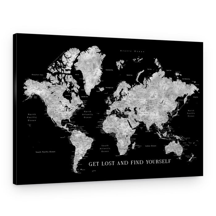 Global Adventure Map – Canvas Print