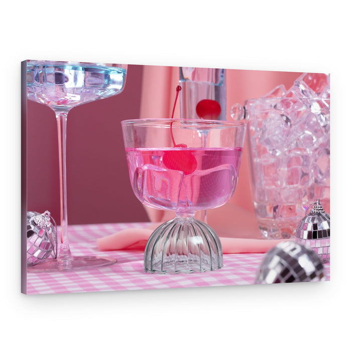 Pink Disco Glamour – Canvas Print