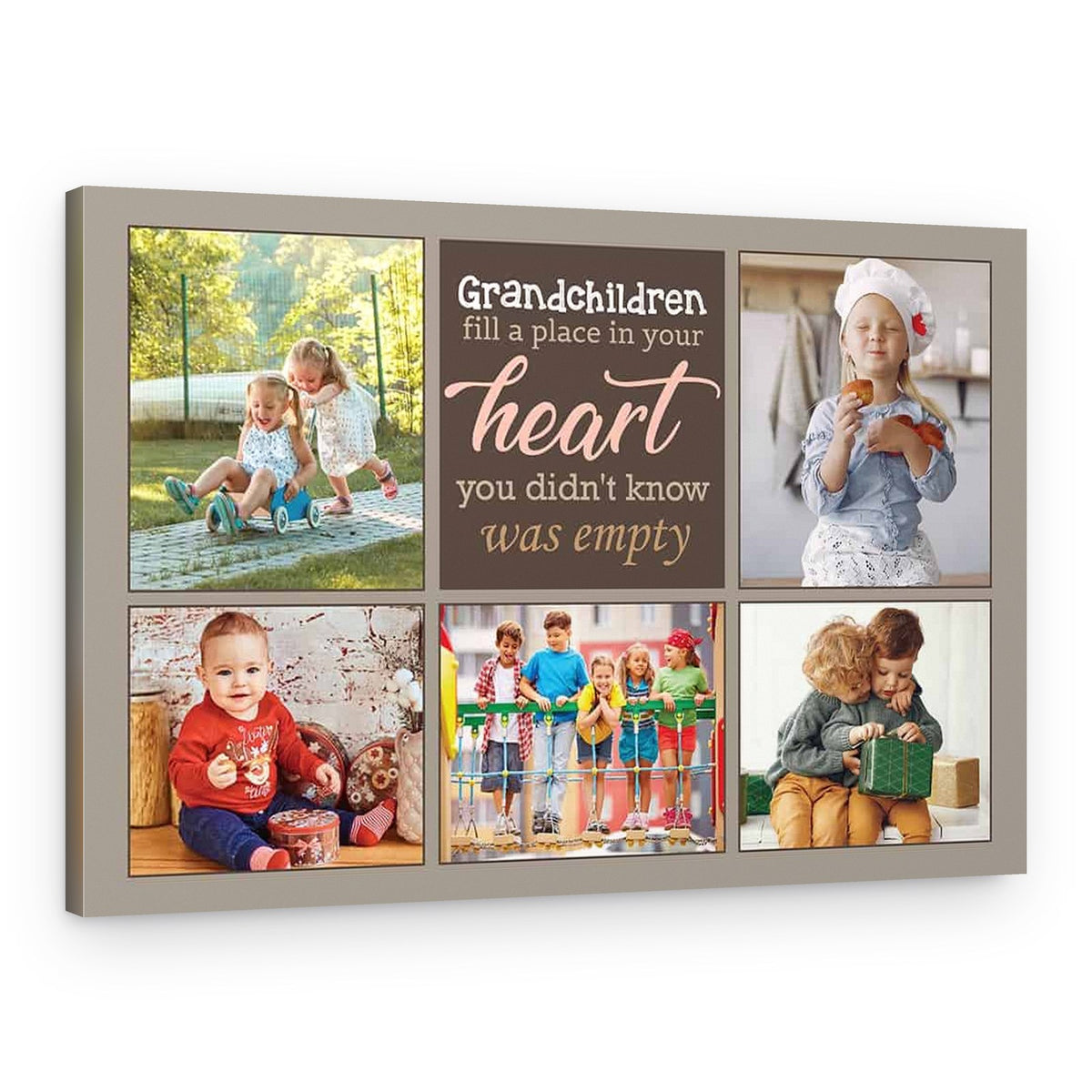Grandchildren Fill a Place in Your Heart Canvas Print – Canvas Print – Landscape