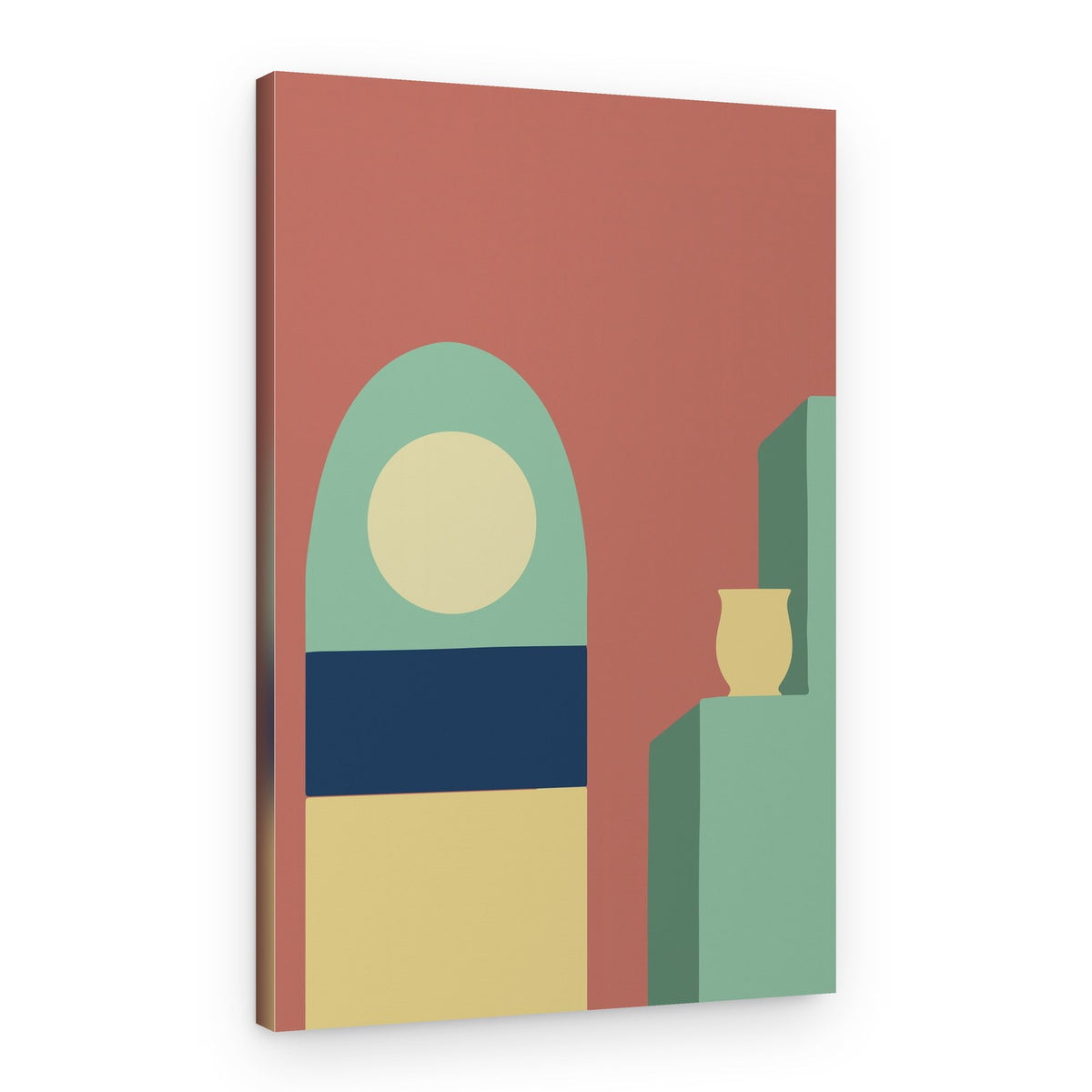 Geometric Arch Still Life – Canvas Print