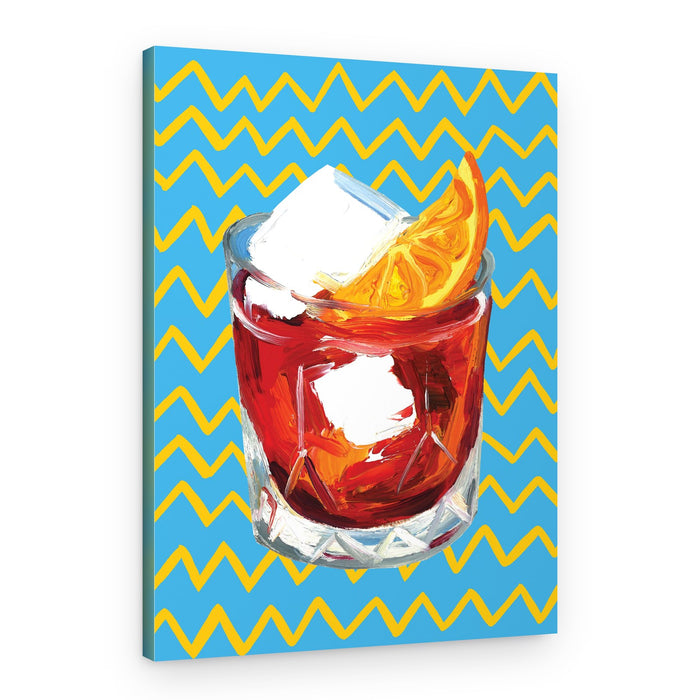 Negroni Blue – Canvas Print