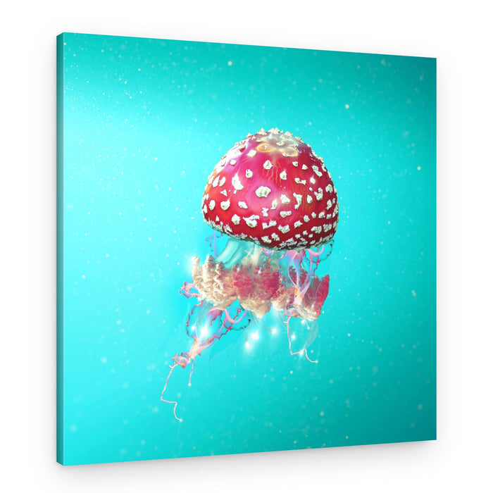 Magical Mushroom Jellyfish – Canvas Print