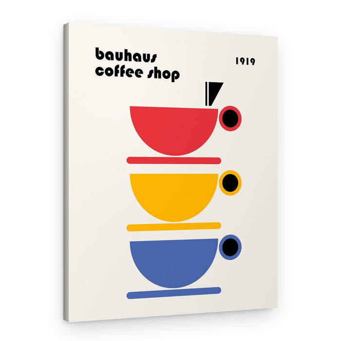 Bauhaus Coffee Cups – Canvas Print