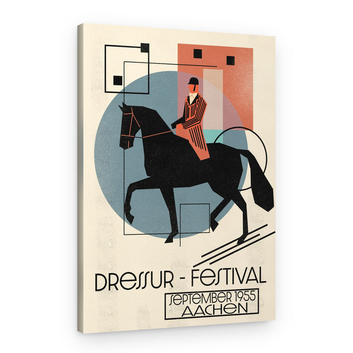 Vintage Dressage Festival – Canvas Print