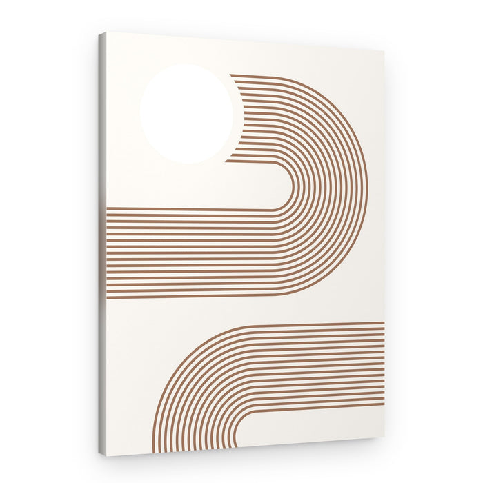 Geometric Sun Curves – Canvas Print