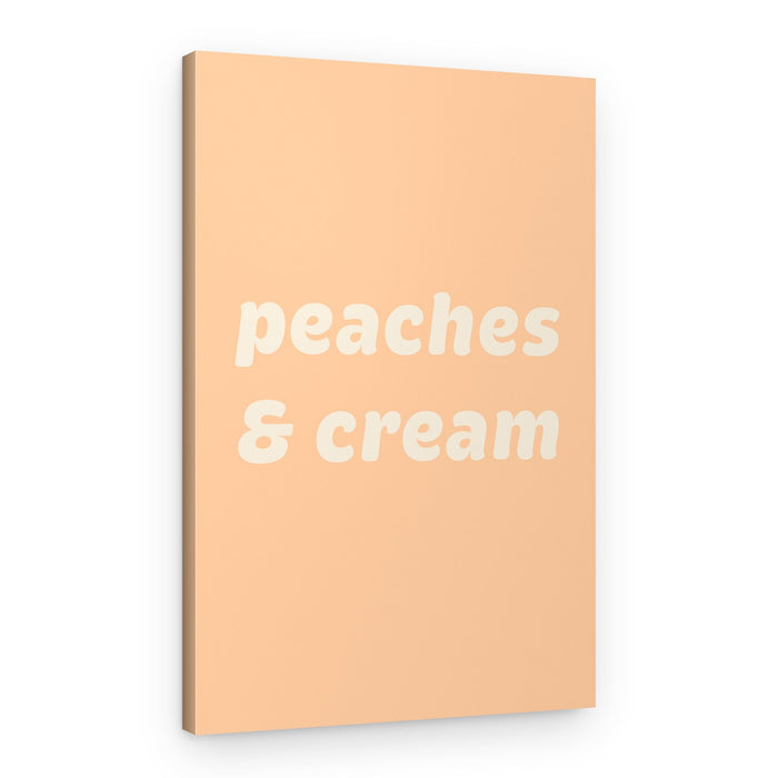 Peaches And Cream – Canvas Print
