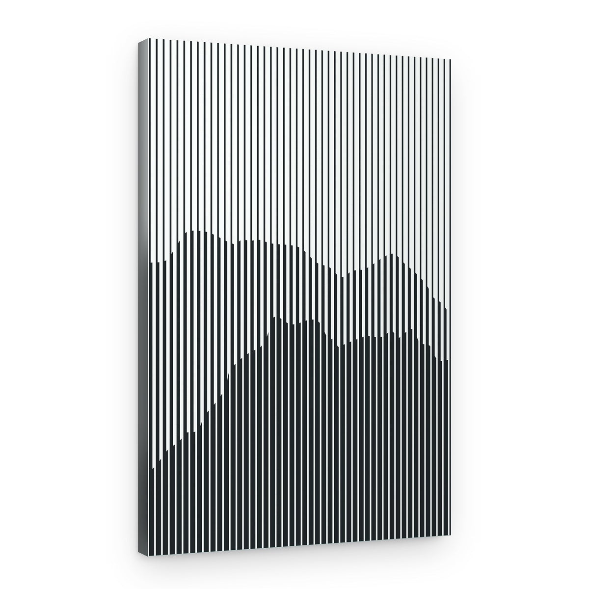 Undulating Vertical Lines – Canvas Print