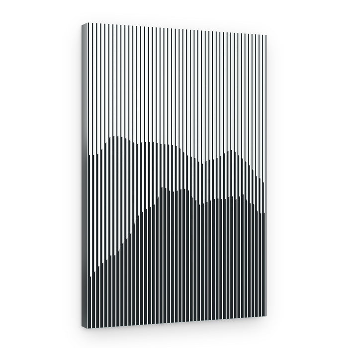 Undulating Vertical Lines – Canvas Print