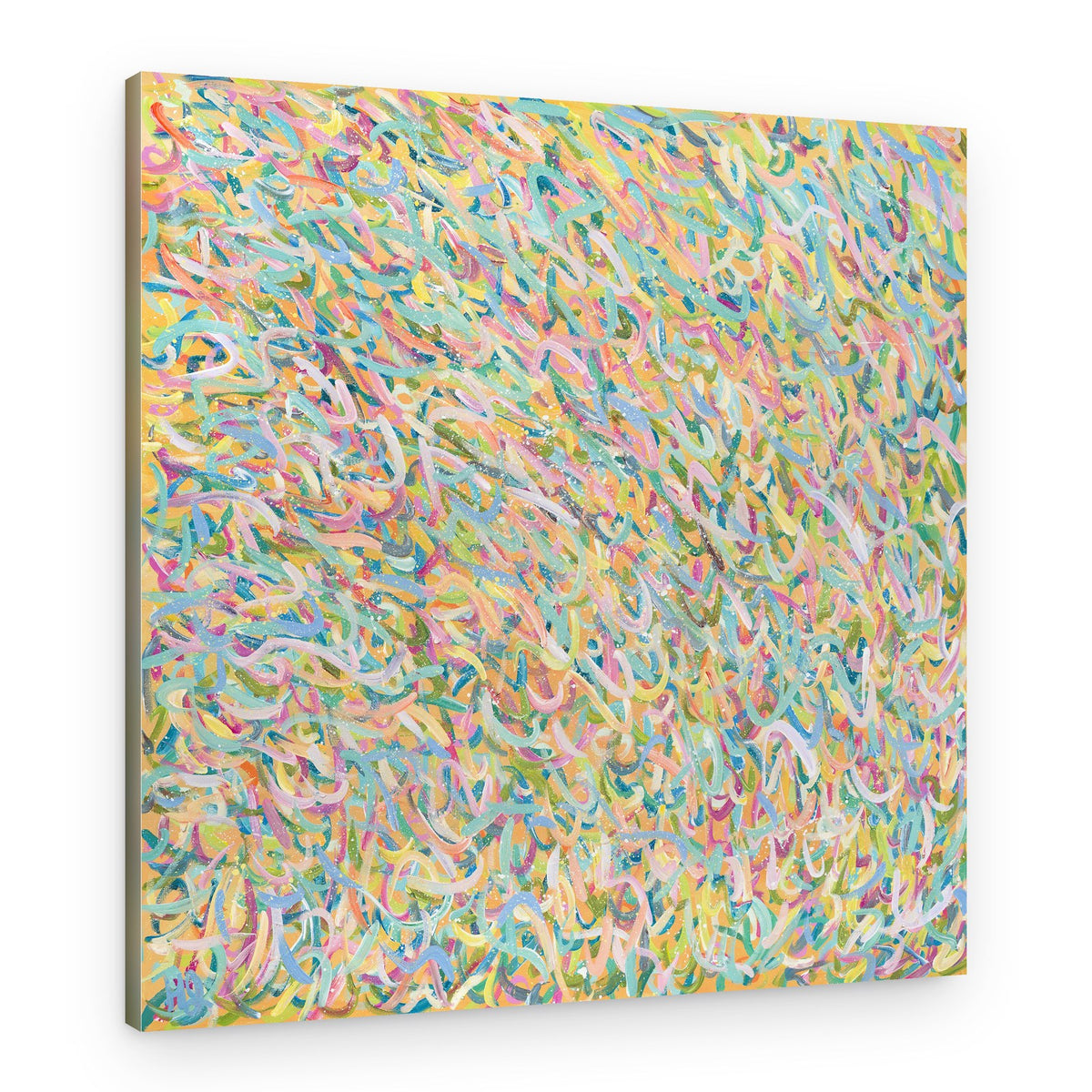 Pastel Abstract Flow – Canvas Print