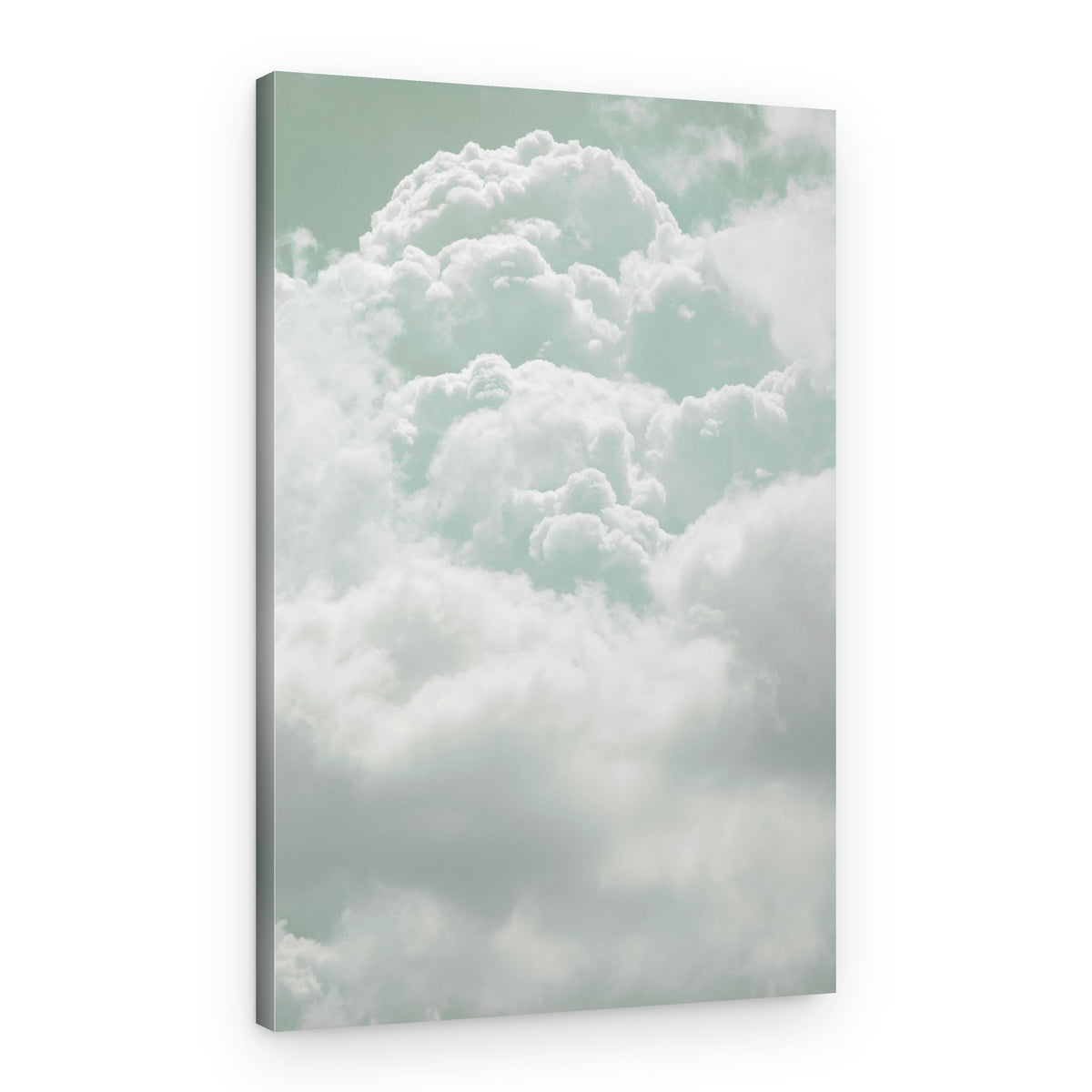 Dreamy Mint Clouds – Canvas Print