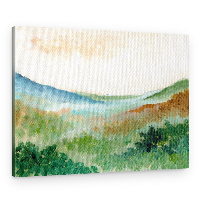 Misty Mountain Serenity – Canvas Print