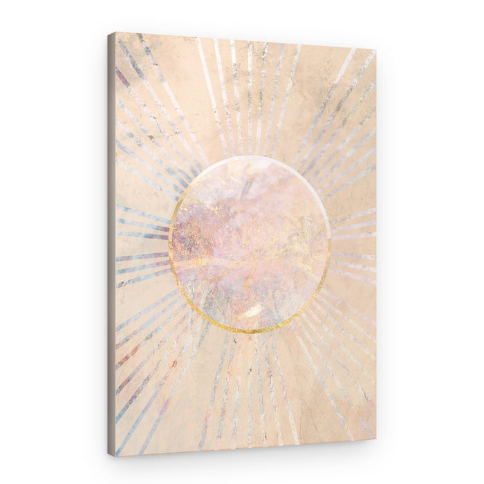 Radiant Golden Circle – Canvas Print
