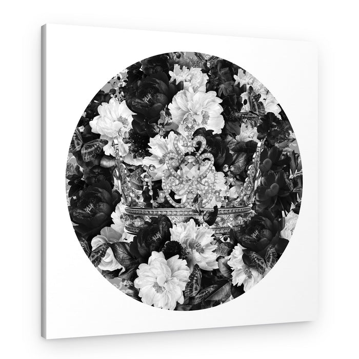 Opulent Floral Crown – Canvas Print