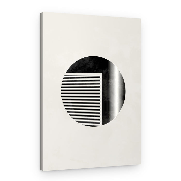 Abstract Geometric Oval – Canvas Print
