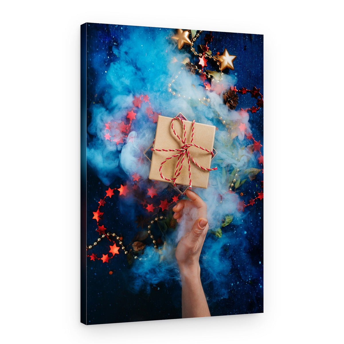Don't open till Christmas – Canvas Print