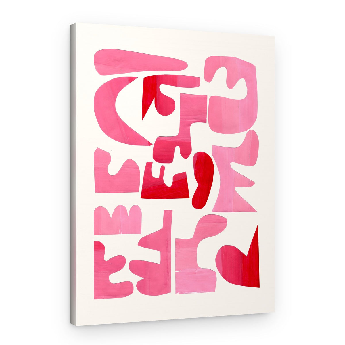 Bold Pink Shapes – Canvas Print