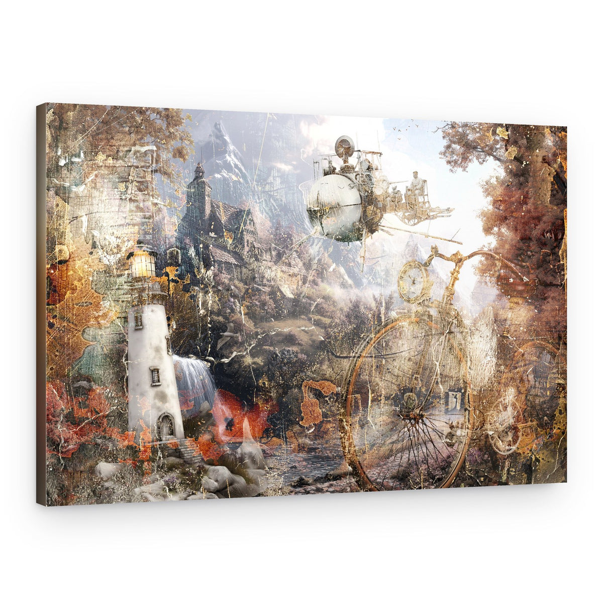 Steampunk Adventure Landscape – Canvas Print