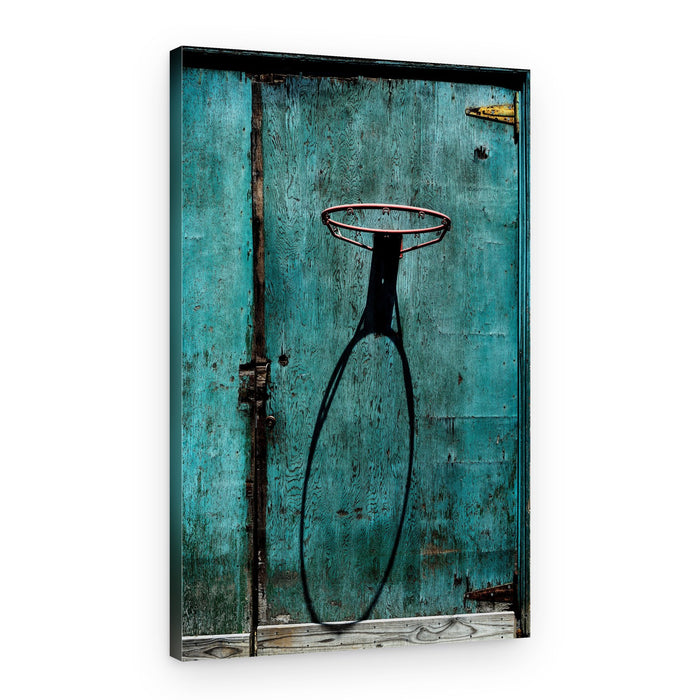Long Basketball Shadow – Canvas Print