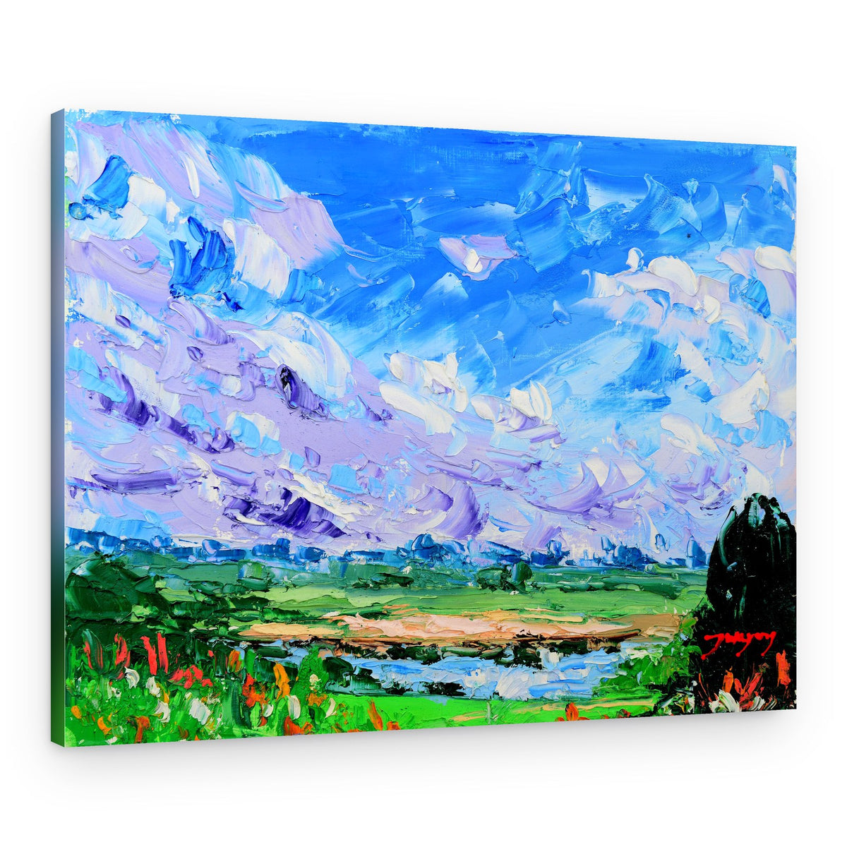 Vibrant Country Landscape – Canvas Print
