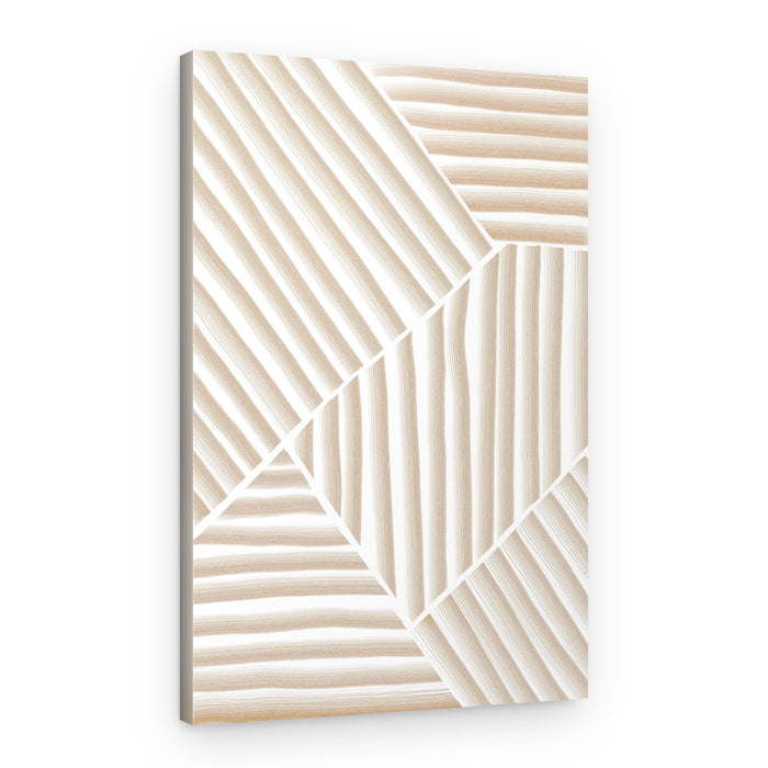 Neutral Geometric Lines – Canvas Print
