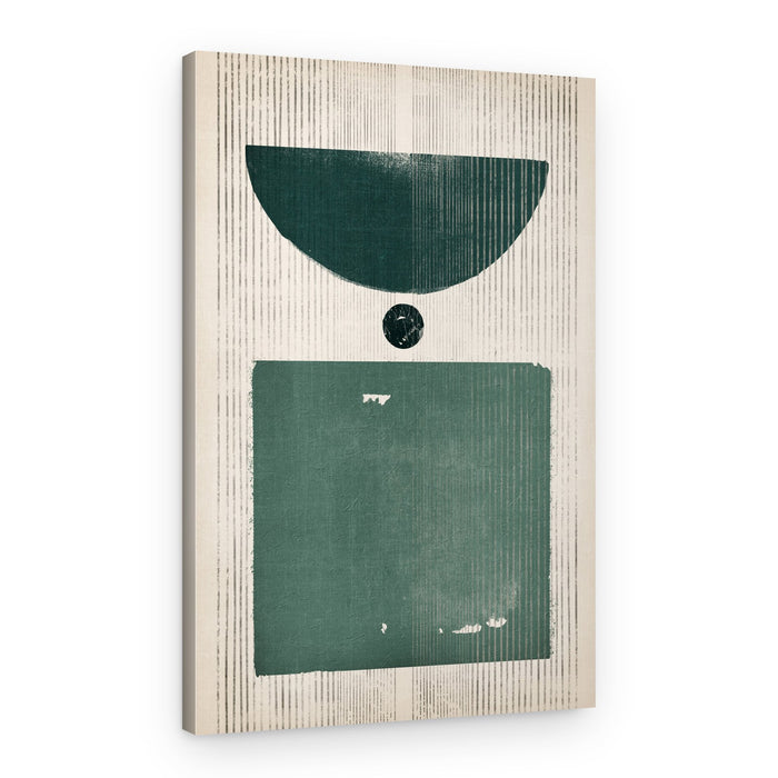 Green Geometric Balance – Canvas Print