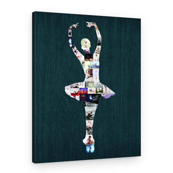 Dance Ballerina Photo Collage Canvas Print