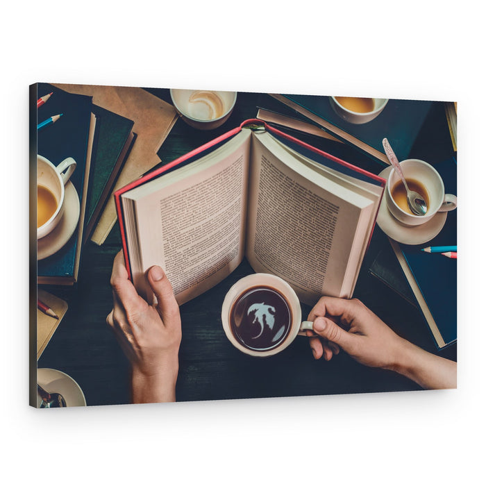 Cozy Study Moment – Canvas Print