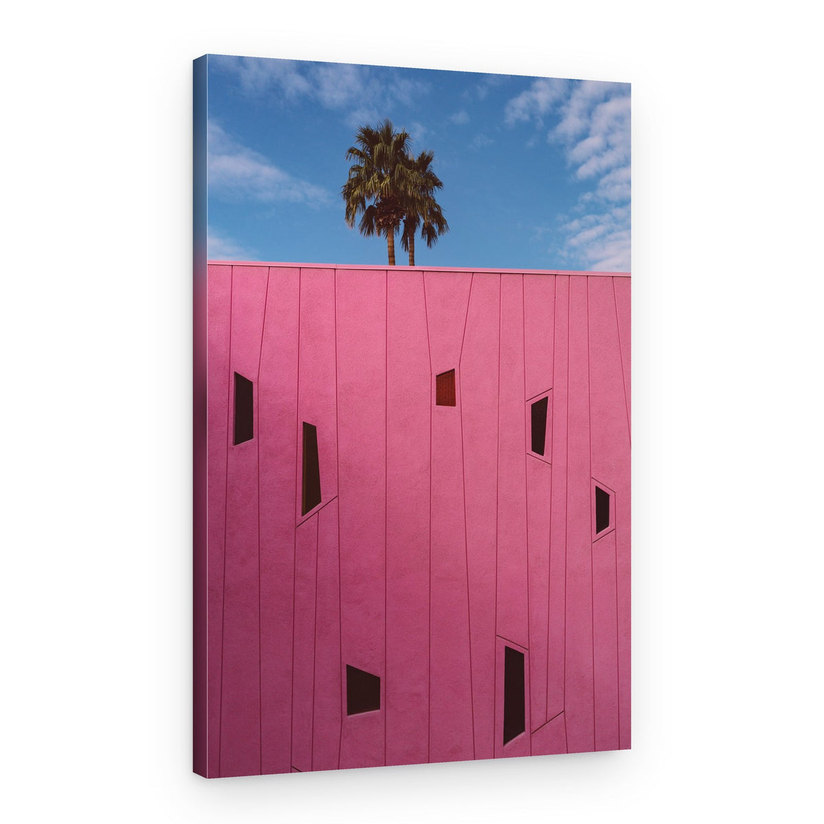 Vibrant Pink Architecture – Canvas Print
