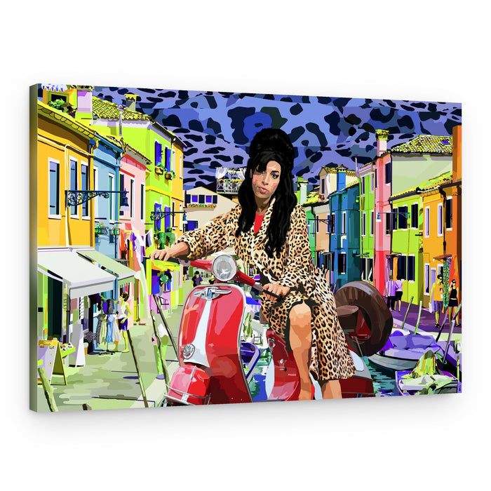 Leopard Style Canal Ride – Canvas Print