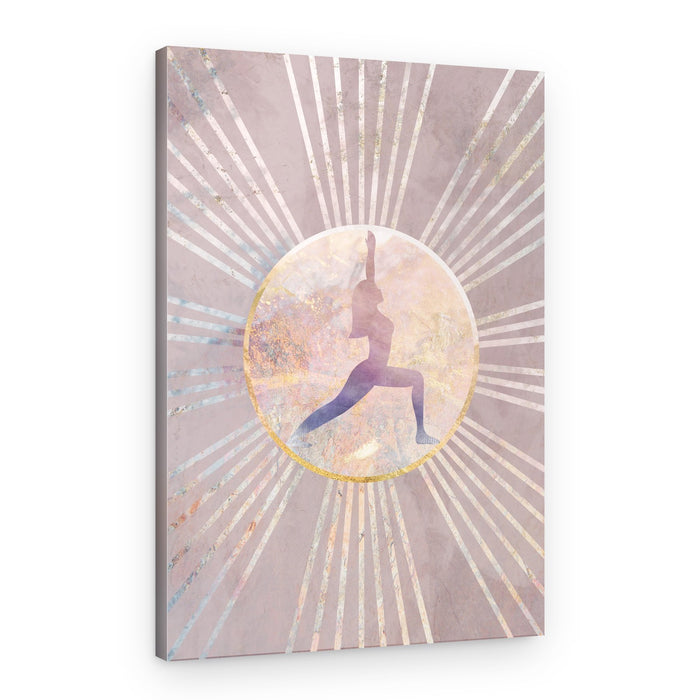 Ethereal Yoga Warrior – Canvas Print