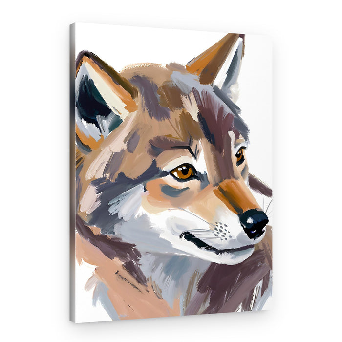 Majestic Wolf Portrait – Canvas Print