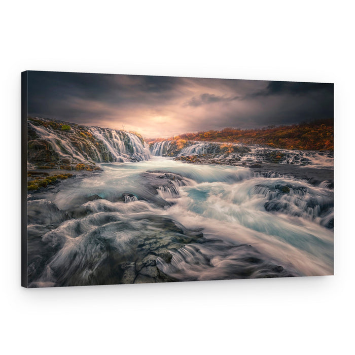 Flowing Autumn Falls – Canvas Print