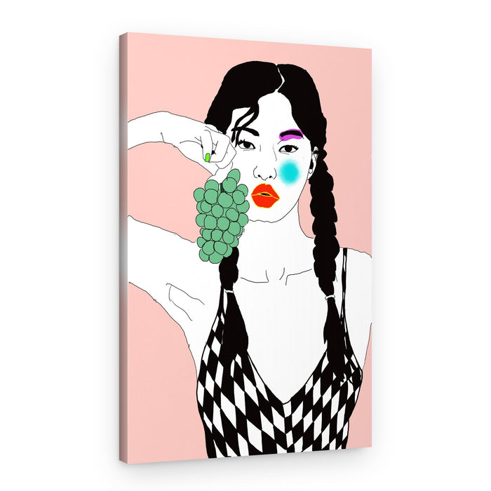 Bold Fashion Grapes – Canvas Print